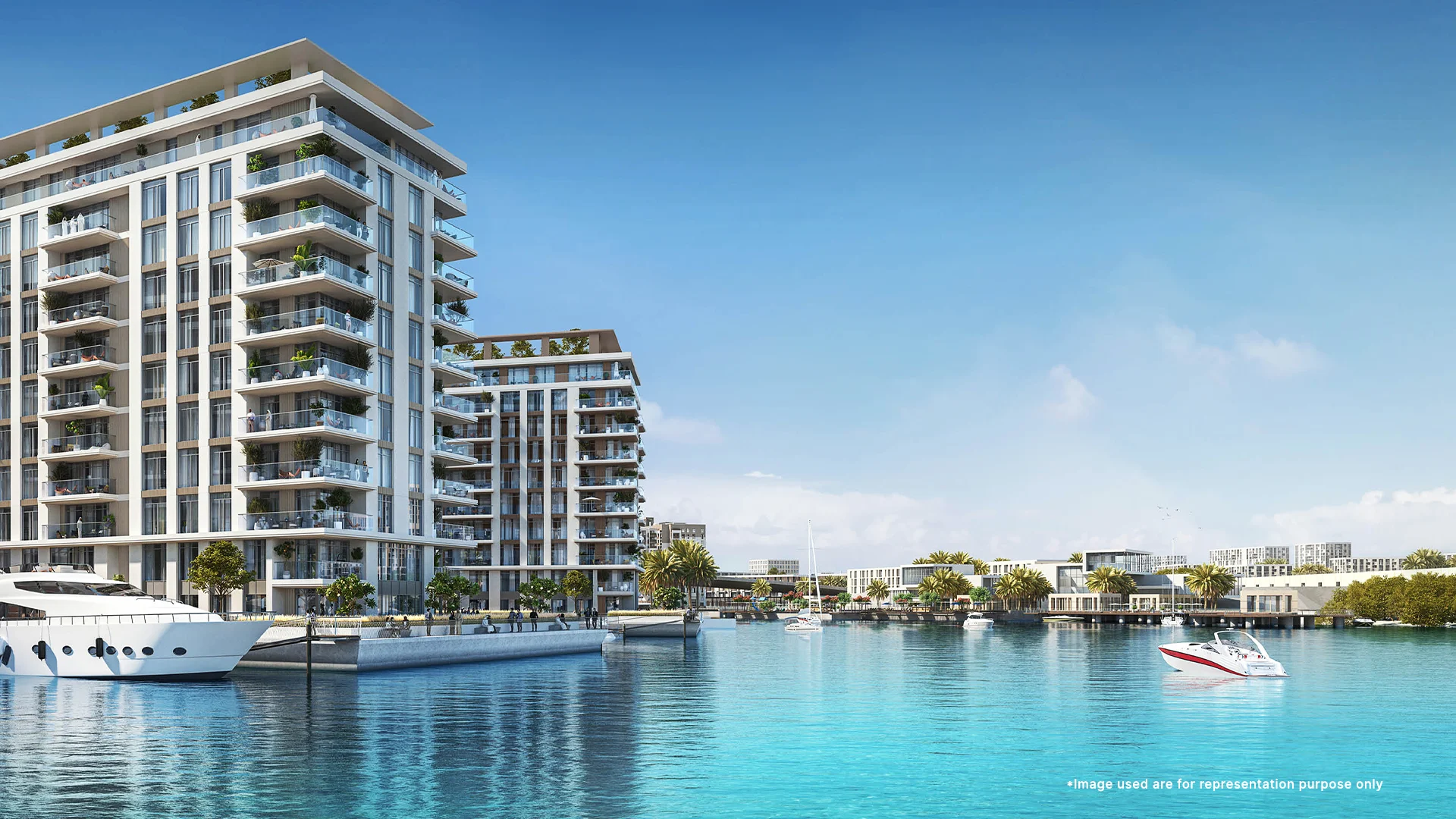 Elegant waterfront apartments at The Cove of Emaar Dubai Creek Harbour with stunning views and modern amenities.