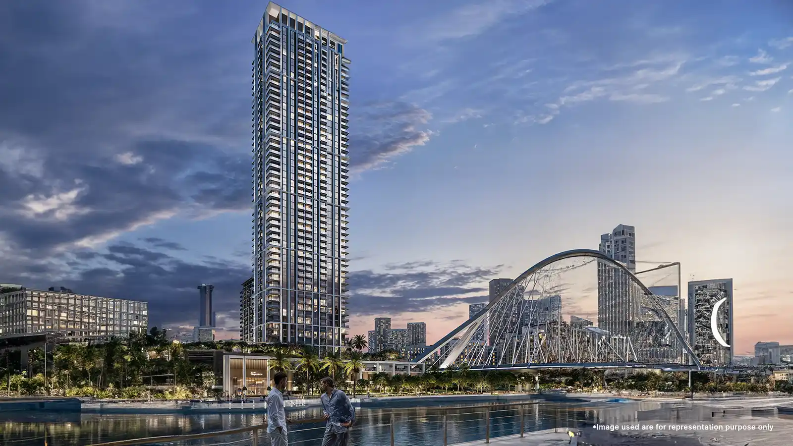 Luxurious Emaar Arlo Apartments at Dubai Creek Harbour featuring modern design and stunning water city views